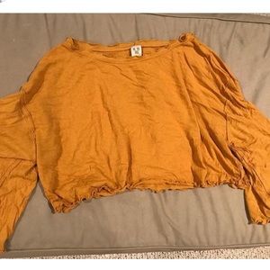 Free people yellow flowy top